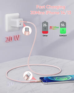 Cable de Carga Rápida Personalizado SUNGUY Tipo-C de 20W, Trenzado de Nailon, Ecológico y Duradero para Teléfonos Móviles - Product Image 4