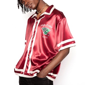 Camicia in Seta Streetwear Personalizzata per <span class=keywords><strong>Uomo</strong></span>, Camicia di Lusso, Nuovo <span class=keywords><strong>Stile</strong></span> in Raso - Product Image 1