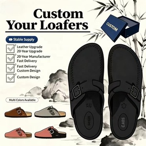 Sabots et mules Boston à semelle souple, style Birkenstock, personnalisables, en suède, liège et fourrure, pour <span class=keywords><strong>femme</strong></span>, à bout fermé, à enfiler, pour le jardin, vente en gros - Product Image 1