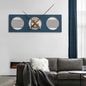 Nordic Style Wall <b>Clock</b> Rectangular <b>Silent</b> Quartz Battery Powered Living Room Home Decoration - Product Image 4