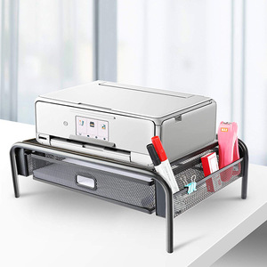 Organizador de escritorio de metal con malla, soporte de <span class=keywords><strong>monitor</strong></span>, elevador con cajón - Product Image 5