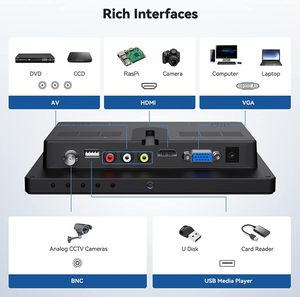 Eyoyo IPS 迷你安全摄像头监视器，带/VGA/AV/BNC 输入，适用于 <span class=keywords><strong>Raspberry</strong></span> <span class=keywords><strong>Pi</strong></span> 和 NVR 系统 - Product Image 4