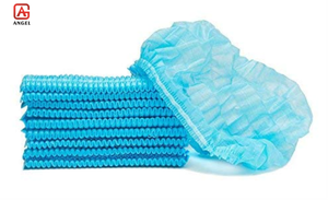 Tissu non tissé de chapeau hygiénique non-tissé de chapeau bouffant de couleur bleue pour le chapeau jetable - Product Image 3