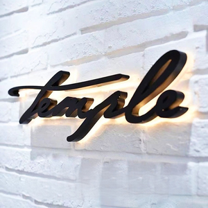 Ventas directas de fábrica de logotipo de letras iluminadas traseras de acero inoxidable, letrero de empresa - Product Image 4