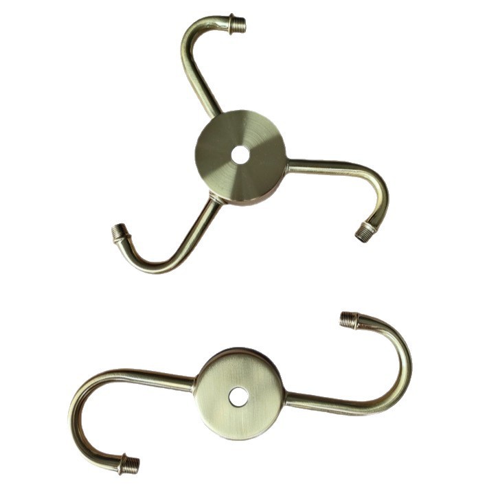 Lighting Accessories Metal Lighting Spare Parts Ceiling Plate Thread Tube Ball Holder Adapter Lamp Fixture Spinning Parts