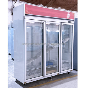 Enfriador Vertical Comercial de 3 Puertas de Alta Resistencia con Ventilador y Capacidad de 1800L para Cocina - Product Image 2