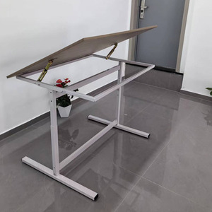 Fabricación de altura ajustable estudiante escuela muebles estudio mesas de escritorio para dibujar - Product Image 6