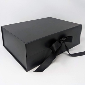 โลโก้ที่กำหนดเองนาฬิกาขนาดเล็กเครื่องประดับของขวัญบรรจุภัณฑ์ปิดแม่เหล็กกระดาษแข็งกล่องของขวัญแหวนด้วยริบบิ้น - Product Image 2