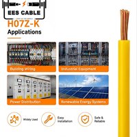 Câble électrique pour bâtiment H05Z-K 300/500V H07Z-K 450/750V, flexible, en cuivre, classe 5 CU LSZH 1,5 mm², faible émission de fumée, sans halogène, EESCABLE