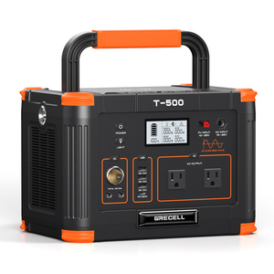 Grecell Có Thể Sạc Lại Di Động Nhà Máy Điện 500W (Đỉnh 1000W) Ngoài Trời Năng Lượng Mặt Trời Máy Phát Điện Cho Cắm Trại Câu Cá Leo Núi - Product Image 1