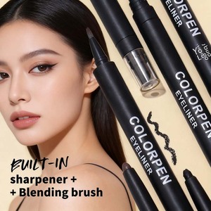 <span class=keywords><strong>Crayon</strong></span> Eyeliner Gel Noir Imperméable Longue Durée avec Taille-<span class=keywords><strong>Crayon</strong></span> Intégré et Effet <span class=keywords><strong>Estompeur</strong></span>, Marque Privée en Gros - Product Image 4