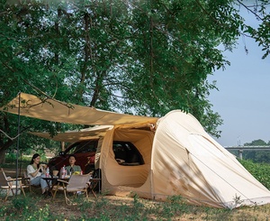 Tente de démarrage de voiture, <span class=keywords><strong>extension</strong></span> de tour à conduite automatique <span class=keywords><strong>avec</strong></span> auvent d'<span class=keywords><strong>extension</strong></span> en maille, hall avant, tente SUV, tente arrière - Product Image 5