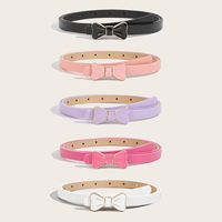 Nouvelle ceinture de mode pour femme, style rétro, en cuir verni, avec bouton-pression en alliage coloré, fine, pour jeans, pour filles, style Y2K, ceinture de taille décontractée pour usage quotidien, en stock