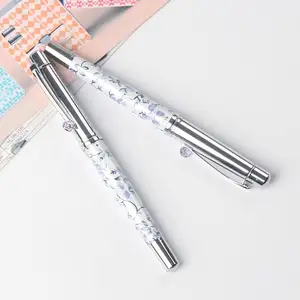 New luxury China Ceramic Blue and White porcelain pen gel pen ball metal pen