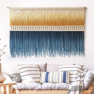 Nouveau fil de coton décoration murale teint à la main macramé tissé tenture murale <span class=keywords><strong>tapisserie</strong></span> ou hôtel maison séjour salon - Product Image 4