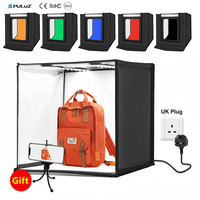 Vente chaude Pliable Photo Box PULUZ 60cm Photo Studio Boîte À Lumière Produit Photographie Accessoires LED Boîte À Lumière