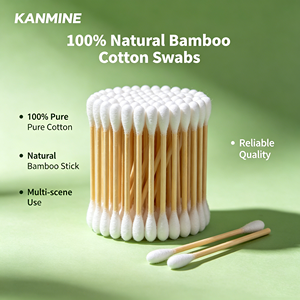 <span class=keywords><strong>Coton</strong></span>-<span class=keywords><strong>tige</strong></span> cosmétique double tête pour le démaquillage, nettoyage de précision, doux et <span class=keywords><strong>sans</strong></span> peluches - Product Image 2