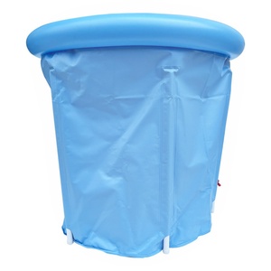 Baignoire de glace en bâche PVC grande taille pour adulte avec anneau gonflable - Product Image 2