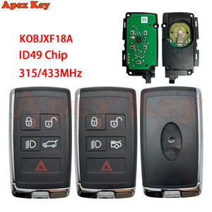 สมาร์ทการ์ดคีย์ KOBJXF18A สำหรับแลนด์โรเวอร์ ปี 2018~2023 ID 49 315/433MHz สำหรับจากัวร์ JK52-15K601-BG JK52-15K601-DJ - Product Image 1