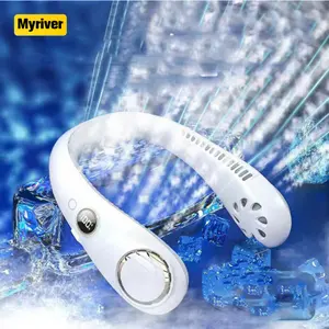 Myriver个人空调北极颈风扇冷却器便携式智能冷却颈带风扇充电冷却颈风扇