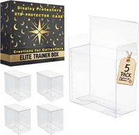 Boîte cadeau transparente en PET, emballage rectangulaire transparent, boîte cadeau pour emballages de cadeaux, utilisée pour les fêtes de Noël