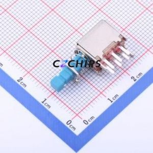 PS-22F03NC Pushbutton Switch Through hole Component (THT) Switch 2P2T 100000 10mm 24.5mm - Product Image 1