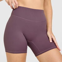 CIYING Short de yoga pour femme, taille haute, décolleté en V profond, effet ventre plat, rehaussement des fesses, sensation seconde peau, pour fitness et entraînement en salle de sport
