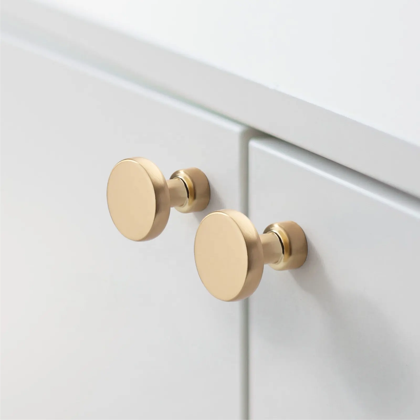 Nhà bếp cửa knobs chải Brass nội knobs và kéo nhà bếp ngăn kéo knobs 1456