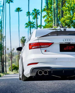ปีกท้ายรถคาร์บอนไฟเบอร์แท้แบบ R สไตล์ R สำหรับรถ Audi A3 RS3 S3รถซีดาน8V ชุดบอดี้เลอร์ท้ายรถด้านหลังสปอยเลอร์2014-2020 - Product Image 6