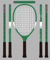 TYPTI Ensemble de raquettes en fibre de carbone T700 de haute qualité avec cordes en nylon, comprenant 1 raquette