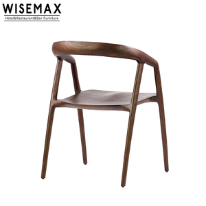 Wisemax đồ nội thất nóng bán Trung Quốc phong cách Đồ nội thất nhà cánh tay ghế óc chó gỗ Ghế ăn cho khách sạn phòng ăn - Product Image 6
