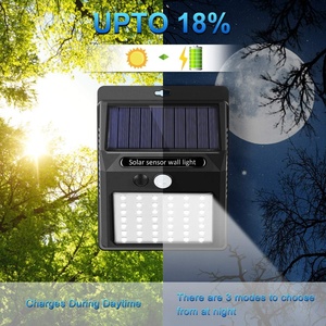 IP65 su geçirmez LED duvar lambası Mini kare güneş enerjili hareket sensörü sensör 3 mod 150 ° geniş açı ABS pil kumandalı açık hava aydınlatması ev - Product Image 4