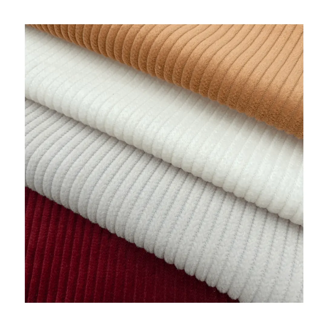 Tessuto di velluto a coste in cotone 100% 6W stampato elasticizzato all'ingrosso per divano donna bambino