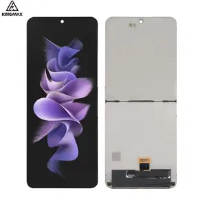 100% Geteste Lcd-Scherm Digitizer Volledige Montage Goud Origineel Voor Samsung Galaxy Z Flip 3 5G SM-F711 Lcd 2 Piece Gloednieuwe