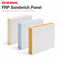 Panneaux sandwich FRP modernes et écologiques avec noyaux EPS/XPS/PIR pour l'extérieur du toit de la maison, la salle blanche on Go Living