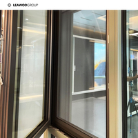 Ventanas Modernas de Madera y Aluminio Compuesto con Triple Vidrio Templado y Aislamiento Térmico para Casa, Villa u Oficina