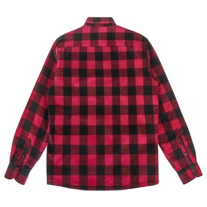 Logo personalizzato di alta qualità in pile nero rosso foderato in cotone pesante in cotone trapuntato flanella <span class=keywords><strong>camicia</strong></span> da uomo - Product Image 6