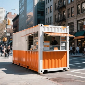 Kiosque mobile préfabriqué en conteneur, facile à installer, pour vente, station de distribution ou boutique commerciale personnalisée - Product Image 4