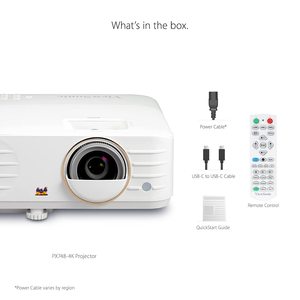 4K UHD 4000 Lumens <span class=keywords><strong>240</strong></span> <span class=keywords><strong>Hz</strong></span> 4.2MS HDR PX748-4K ดูโซนิคสมาร์ทโปรเจคเตอร์คู่ & USB-C แบบพกพา - Product Image 4