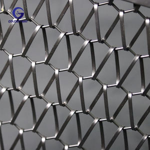 חוט נירוסטה אריג רגיל רדיאטור מסך ארון עם שירות חיתוך מורחבת רשת תיל מתכת דקורטיבית - Product Image 3