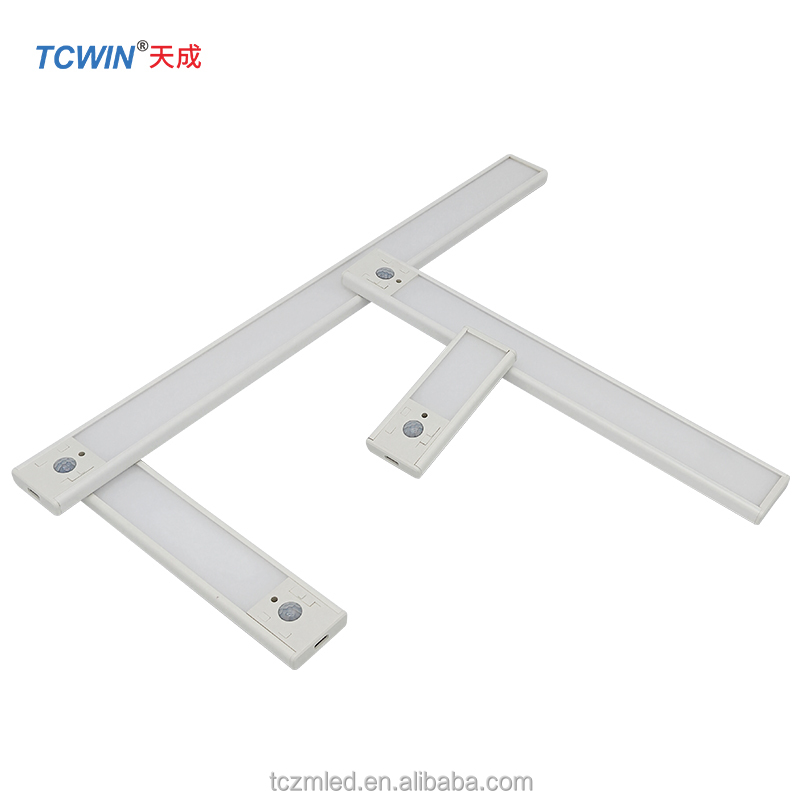 Tcwin USB Rechargeable Magnetic Wall Motion Sensor Night Lamp Warodrobe Light Under Led Cabinet Lights