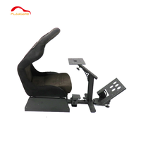 Cockpit de simulateur de course avec support de volant de course pliable et siège réglable pour Logitech G920 G923