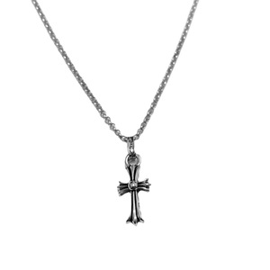 Collar con Colgante de Cruz Pequeña de Plata 925 Marca <span class=keywords><strong>CH</strong></span> para Hombres, Mujeres y Parejas, Joyería Minimalista de Lujo para Influencers - Product Image 5