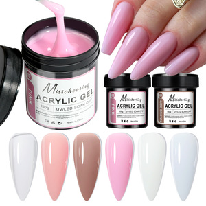 Gel de construction solide de haute qualité 150 ml, bouteille de gel à ongles à marque privée, extension rapide, non toxique, longue durée, semi-permanent, durcissement LED - Product Image 1