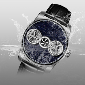 Orologio da uomo in acciaio inossidabile 316L Super luminoso impermeabile a curvatura del motore <span class=keywords><strong>rotore</strong></span> a stella meccanico orologio automatico - Product Image 5