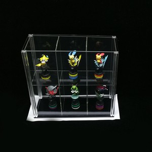 Présentoir transparent de jouet en acrylique, en treillis brillant, support de rangement pour modèles, 12 pièces - Product Image 5