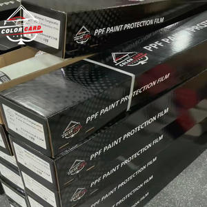 ฟิล์มกันรอยรถยนต์แบบซ่อมแซมตัวเองได้ Super Glossy PPF สีดำ หนา 7.5 มิล ป้องกันรอย<span class=keywords><strong>ขีด</strong></span><span class=keywords><strong>ข่วน</strong></span> PPF TPU TPH ฟิล์มสี ขนาด 1.52*15 เมตร - Product Image 4