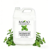 Huile essentielle de menthe verte naturelle, huile de menthe verte pure extraite de plantes naturelles pour cosmétiques et aromathérapie