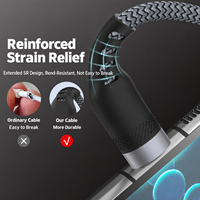 Câble de charge rapide Type-C 6A en nylon avec conducteur en cuivre pur et blindage tressé pour transfert de données haute vitesse et téléphones mobiles