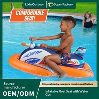 Bateau à moteur gonflable en forme de requin, best-seller, avec pistolet à eau, siège confortable, équipement de baignade, matériau PVC épais